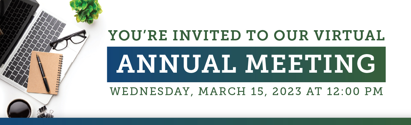 Join us for our VIRTUAL Annual Meeting