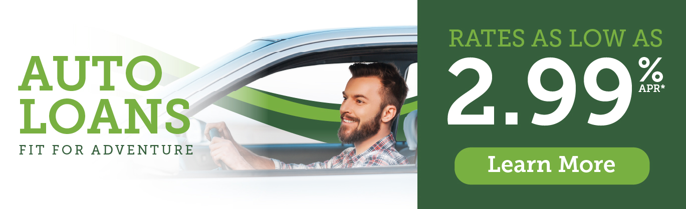 New and used auto loan rates as low as 2.99% APR*
